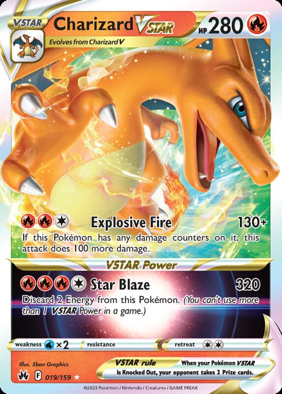 Charizard VSTAR card lined up in the scan frame